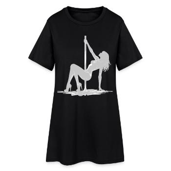 Danse exotique à la barre : Art sexy de squat en talons hauts - Robe T-shirt Femme - noir - Devant