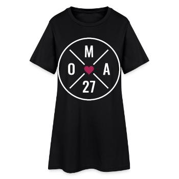 Granny 27 Cœur - Robe T-shirt Femme - noir - Devant