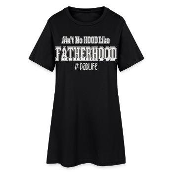 Père qui dit la paternité Papa Vie - Robe T-shirt Femme - noir - Devant