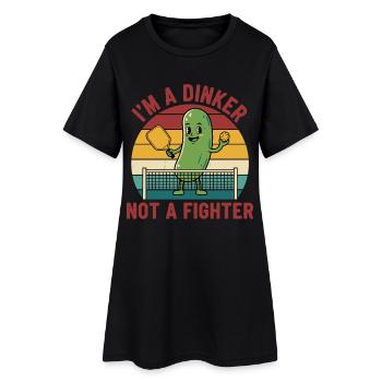 Pickleball Funny Player Pickle Ball Im A Dinker - Women’s T-Shirt Dress - black - Front