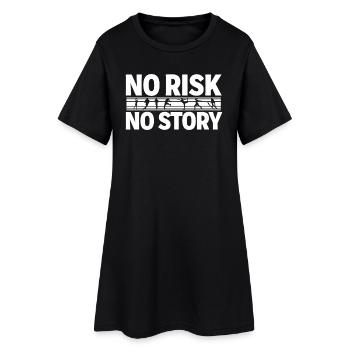 AUCUN RISQUE SANS HISTOIRE Déclaration d’aventure sportive - Robe T-shirt Femme - noir - Devant