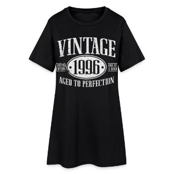 Vintage, 1996, Anniversaire, Cadeau, Rétro - Robe T-shirt Femme - noir - Devant