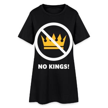 Pas de rois ! (Projet de protestation / NEG 2C) - Robe T-shirt Femme - noir - Devant