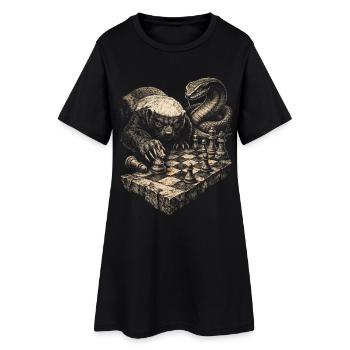 Billard à 8-Balls, billard et bière, c’est pour ça que je suis là - Robe T-shirt Femme - noir - Devant