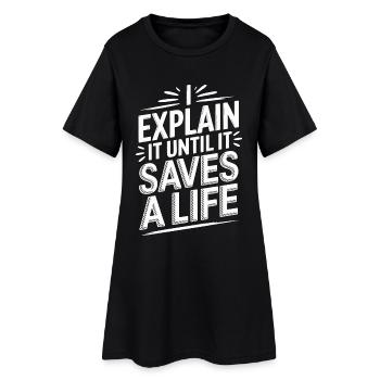 Paramedic Instructor I Explain It EMS Educator - Frauen T-Shirt-Kleid - Schwarz - Vorne