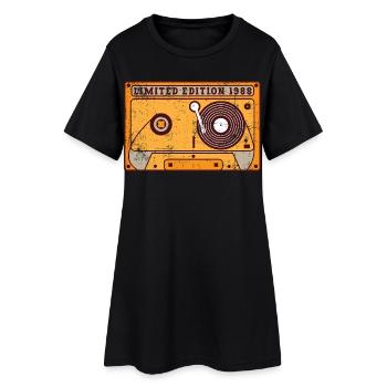 Vintage 1988 - Women’s T-Shirt Dress - black - Front