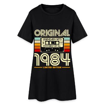 Original 1984 Retro Cassette - Robe T-shirt Femme - noir - Devant