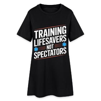 Formation des paramédics, sauveteurs, Services d’urgence, - Robe T-shirt Femme - noir - Devant