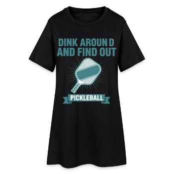 Pickleball S’amuse et découvre l’amour des joueurs - Robe T-shirt Femme - noir - Devant