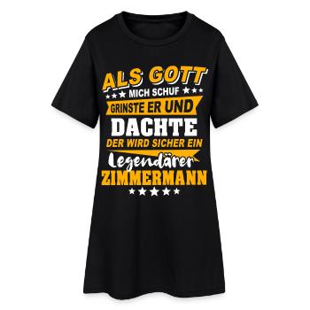 Zimmermann Sprüche - Frauen T-Shirt-Kleid - Schwarz - Vorne