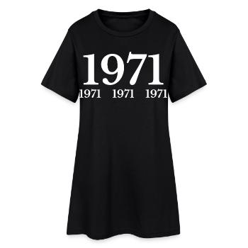 1971 - Robe T-shirt Femme - noir - Devant