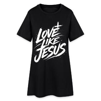 T-shirt Jésus : Amour comme Jésus Cadeau chrétien - Robe T-shirt Femme - noir - Devant