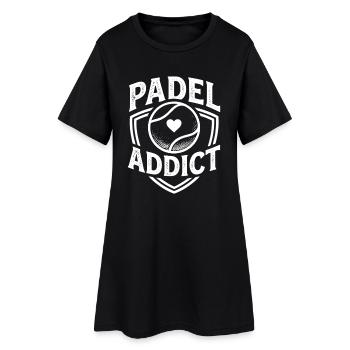 Padel Addict Sport Passion Lifestyle - Women’s T-Shirt Dress - black - Front