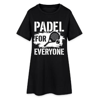 Sport Padel pour tous Mode de vie communautaire - Robe T-shirt Femme - noir - Devant