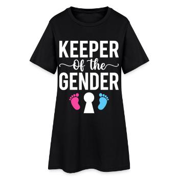 Keeper of the Gender Footprints Design - Women’s T-Shirt Dress - black - Front