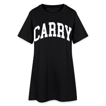Porter - Robe T-shirt Femme - noir - Devant