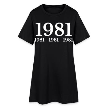 1981 - Robe T-shirt Femme - noir - Devant
