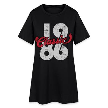 Vintage 1986 - Women’s T-Shirt Dress - black - Front