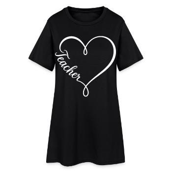 Professeure - Professeur - Robe T-shirt Femme - noir - Devant