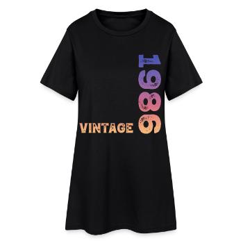 Millésime 1986 - Robe T-shirt Femme - noir - Devant