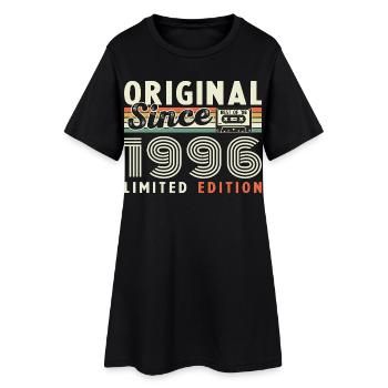1996 Vintage Retro Birthday Gift - Women’s T-Shirt Dress - black - Front