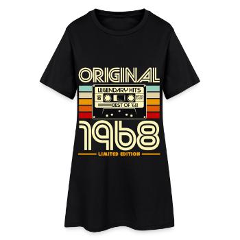 Originale limitierte Ausgabe von 1968 - Frauen T-Shirt-Kleid - Schwarz - Vorne