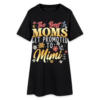 The best mothers become mimi-granny grandmothers - Women’s T-Shirt Dress - black - Front