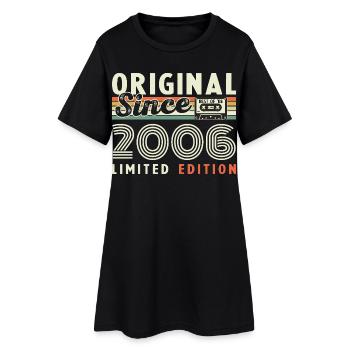 2006 Vintage Retro Birthday Gift - Women’s T-Shirt Dress - black - Front