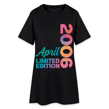 20 Year Anniversary April 2006 Vintage Gift - Women’s T-Shirt Dress - black - Front