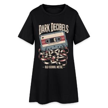 Metal Dark Decibels Retro Cassette Heavy Music - Robe T-shirt Femme - noir - Devant