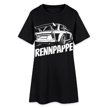 Trabi - Rennpappe aus der DDR - Frauen T-Shirt-Kleid - Schwarz - Vorne