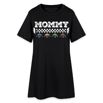 Conception de l’écrou tout-terrain de maman Monster Truck - Robe T-shirt Femme - noir - Devant
