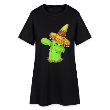 Éponge la chemise mexicaine Cactus - Robe T-shirt Femme - noir - Devant
