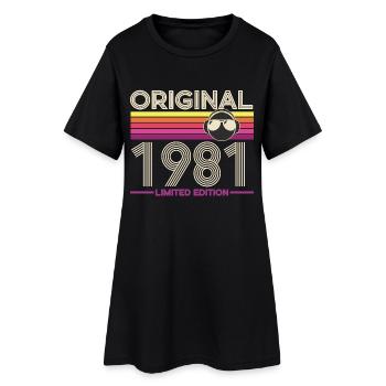 Original 1981 Retro Limited Edition - Robe T-shirt Femme - noir - Devant
