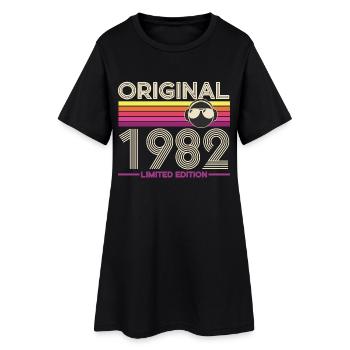 Original 1982 Édition Retro - Robe T-shirt Femme - noir - Devant