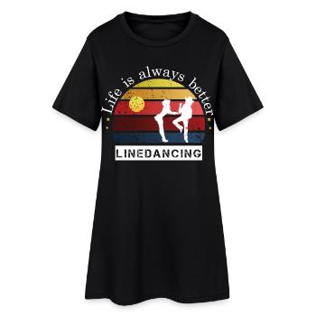 LIDA - Women’s T-Shirt Dress - black - Front