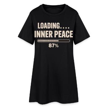 gärtner, garten, gartenarbeit, pflanzen, hobby, lu - Frauen T-Shirt-Kleid - Schwarz - Vorne