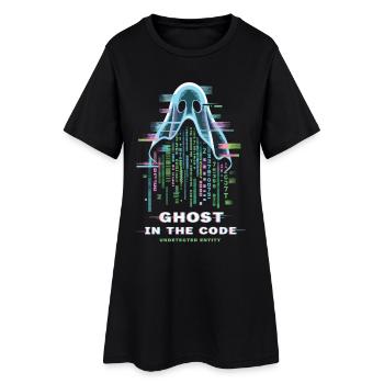 Glitch du Pirate Geist du Fantôme dans le T-shirt Code - Robe T-shirt Femme - noir - Devant