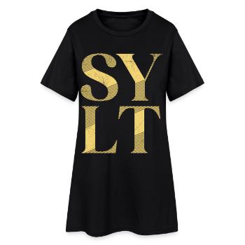 Vacances en mer du Nord SYLT Island Wadden Sea Fun - Robe T-shirt Femme - noir - Devant