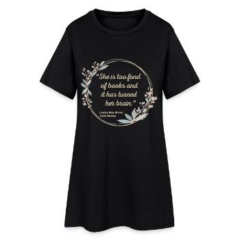 Citation des Quatre Filles du docteur March II - Style mignon - Robe T-shirt Femme - noir - Devant
