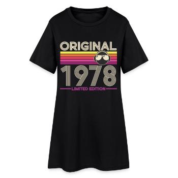 Original 1978 Retro Édition Limitée - Robe T-shirt Femme - noir - Devant