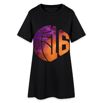 NUMÉRO 16 BASKETBALL 16E ANNIVERSAIRE - Robe T-shirt Femme - noir - Devant