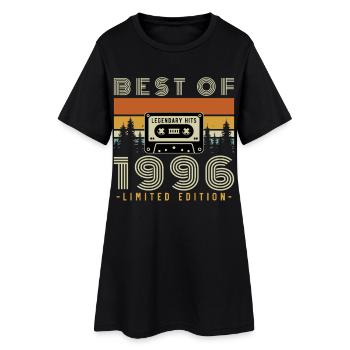 1996 Vintage Retro Birthday Gift - Women’s T-Shirt Dress - black - Front