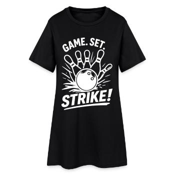 Ensemble de jeu : Strike Bowling Champion Sport Look - Robe T-shirt Femme - noir - Devant