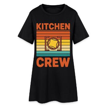 Pickleball : Joueur drôle de Kitchen Crew Love - Robe T-shirt Femme - noir - Devant