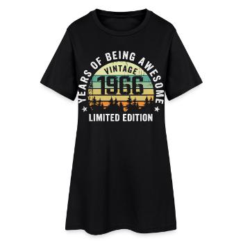 Légendaire depuis 1966, Édition Vintage 1966 Retro - Robe T-shirt Femme - noir - Devant