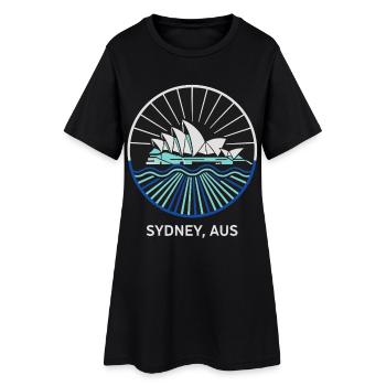 Opéra de Sydney, Australie - Robe T-shirt Femme - noir - Devant