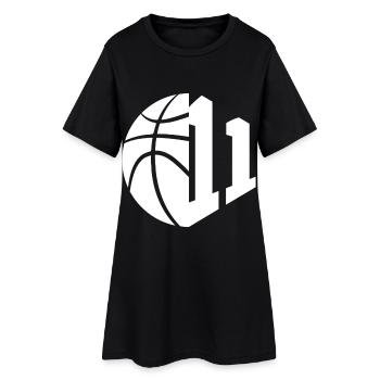 NON. 11 NUMÉRO 11 BASKETBALL 11E ANNIVERSAIRE - Robe T-shirt Femme - noir - Devant