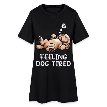 Se sentir fatigué Cocker Spaniel Cockerhund Cocker - Robe T-shirt Femme - noir - Devant