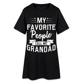 Les personnes préférées m’appellent grand-père à la retraite - Robe T-shirt Femme - noir - Devant